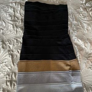 Bandage strapless dress